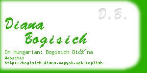 diana bogisich business card